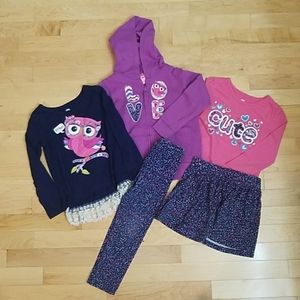 5 piece set. Bon Ton mix and match 4T